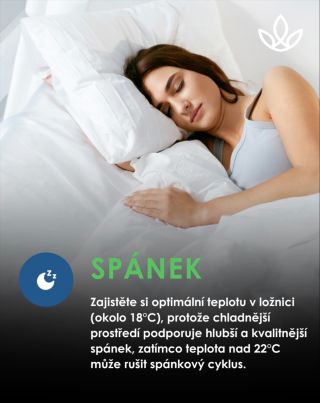 🌙 Vliv teploty na kvalitu spánku: Proč je to důležité? 🌙 Ideální teplota pro kvalitní spánek se pohybuje kolem 18°C,...