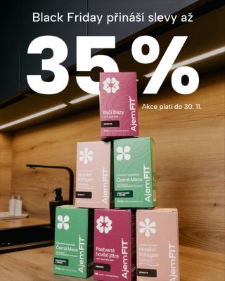 BLACK FRIDAY JE TADY! 🔥 Od 24. do 30. 11. můžete nakoupit vybrané produkty u nás na e-shopu se slevou až 35 %. Prémiová...